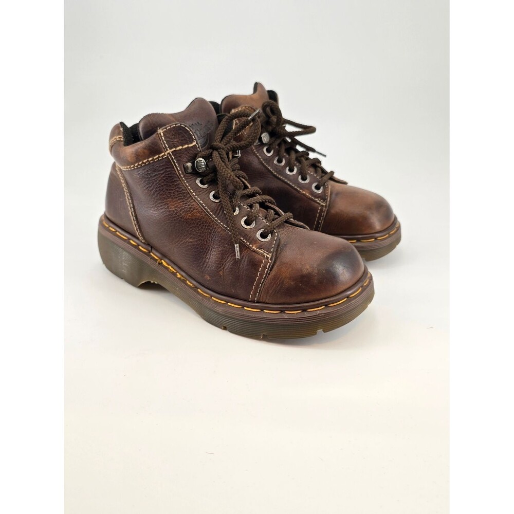 Y2k Dr. Martens Brown Boots Docs 7 Uk, 8 US Mens, 9 US Womens Vintage